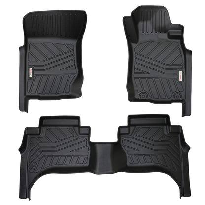 3D MOULDED CAR FLOOR MATS fit Mitsubishi Triton Dual Cab MQ/MR 2015-2023
