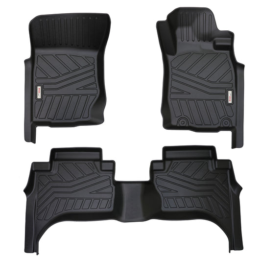 3D MOULDED CAR FLOOR MATS fit Mitsubishi Triton Dual Cab MQ/MR 2015-2023