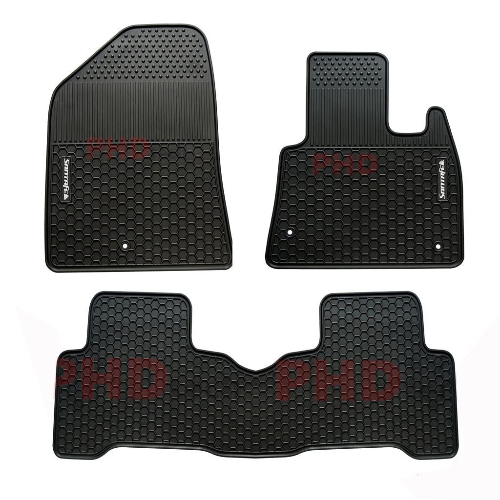 All Weather Rubber Car Floor Mats Fit  HYUNDAI SANTA FE Santafe 2012~18 DM