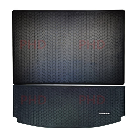 ISUZU MU-X MUX MY21~Onward All Weather Rubber Car Boot Liner Trunk Mats