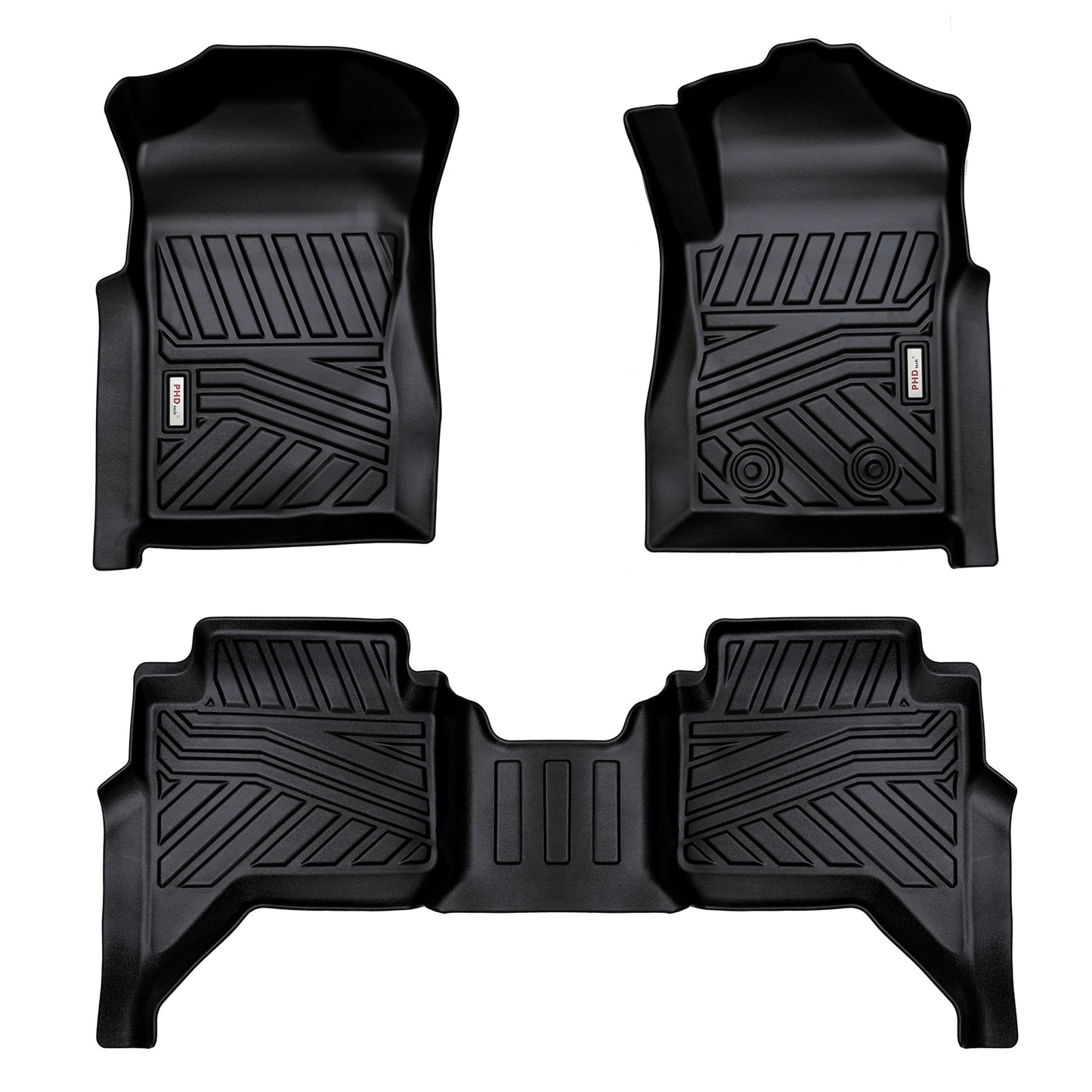 3D Moulded Car Floor Mats fit Ford Ranger Dual Cab Jul. 2022~Onwards XL XLS XLT Sport Wildtrak Raptor