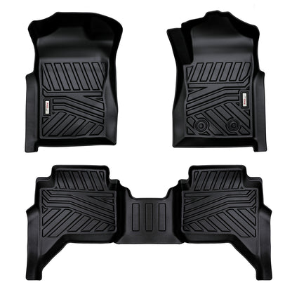 3D Moulded Car Floor Mats fit Ford Ranger Dual Cab Jul. 2022~Onwards XL XLS XLT Sport Wildtrak Raptor