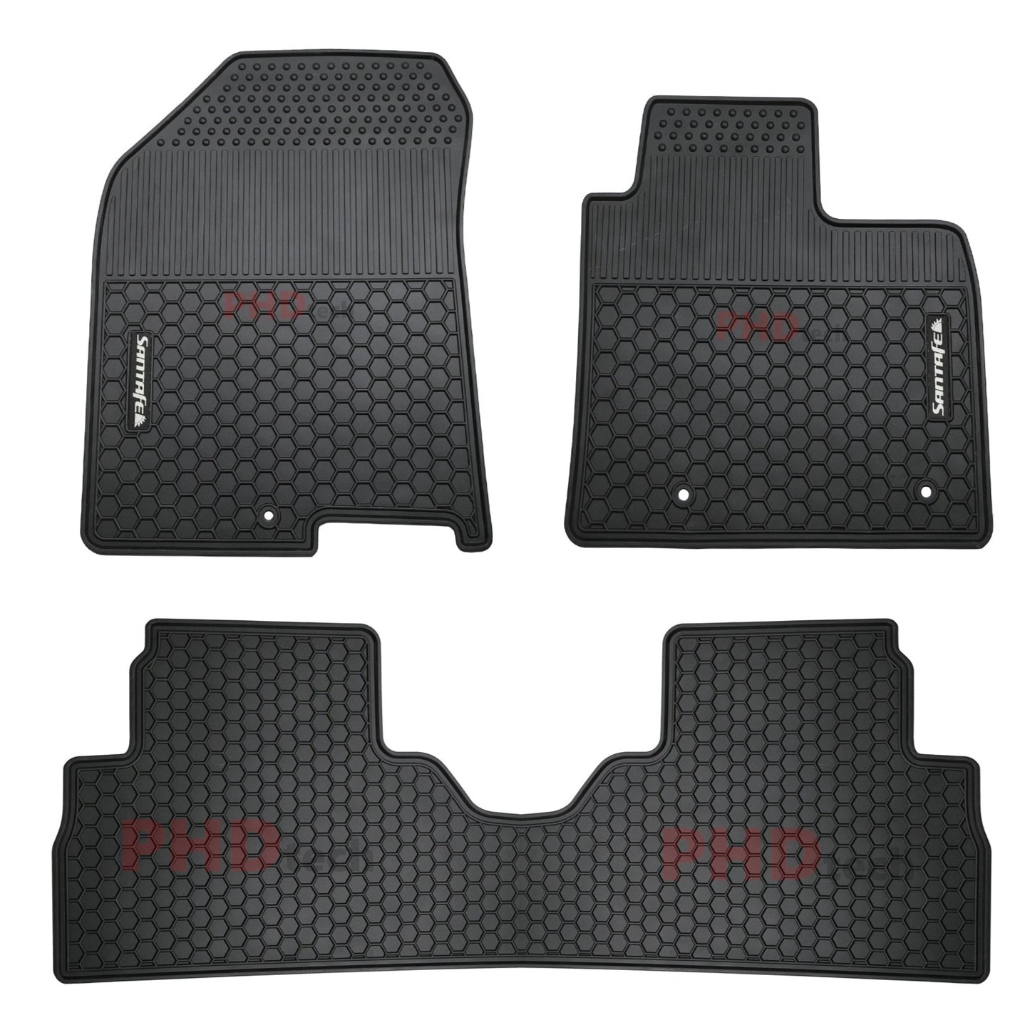 All Weather Rubber Car Floor Mats Fit  HYUNDAI SANTA FE Santafe TM 2018~2020