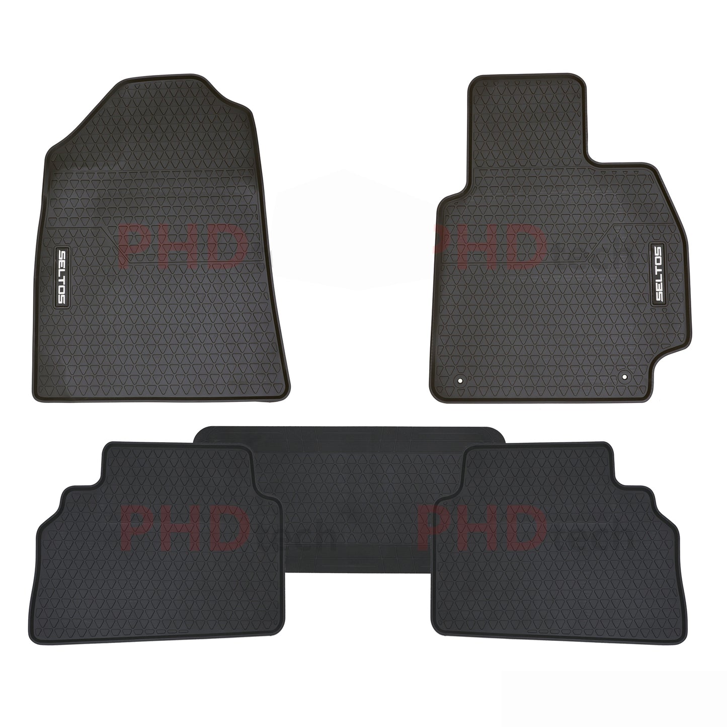 All Weather Rubber Car Floor Mats Fit KIA Seltos 2019~Onwards