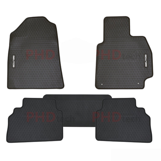 All Weather Rubber Car Floor Mats Fit KIA Seltos 2019~Onwards