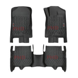 3D Moulded TPE All Weather Floor Mats Liners fit Ford EVEREST 2015-Aug.2022