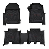 3D Moulded Car Floor Mats Fit MUX MU-X MY21+ 2021~Onward Grip Pattern