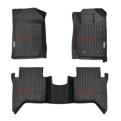 3D Moulded Floor Mats Liner fit Ford Ranger Dual Cab Wildtrak Raptor 2011-Jun 2022