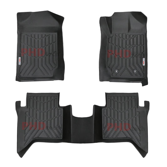 3D Moulded Floor Mats Liner fit Ford Ranger Dual Cab Wildtrak Raptor 2011-Jun 2022