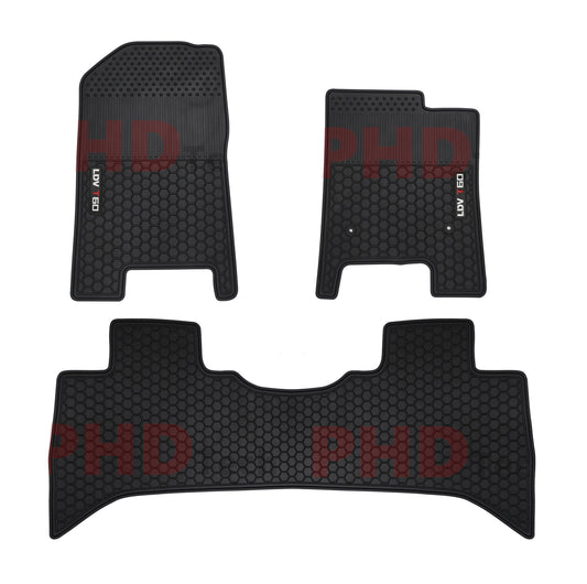 Premium Quality All Weather Rubber Floor Mats fit LDV T60 LUXE PRO Trailrider