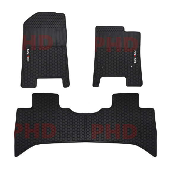 ***Back Order Mar.***Premium Quality All Weather Rubber Floor Mats fit LDV T60 LUXE PRO Trailrider