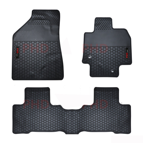 Rubber Car Floor Mats fit Toyota KLUGER Jun 2021~Onward 1st & 2nd Row All Weather