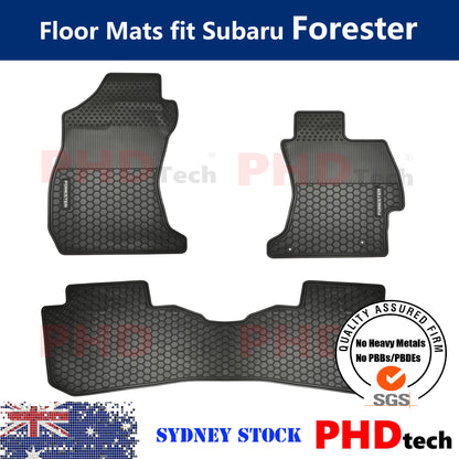 Premium Quality All Weather Rubber Car Floor Mats for Subaru Forester S4 SJ 2013-2018