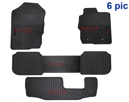 All Weather Rubber Car Floor Mats Fit Ford EVEREST 2015-2022