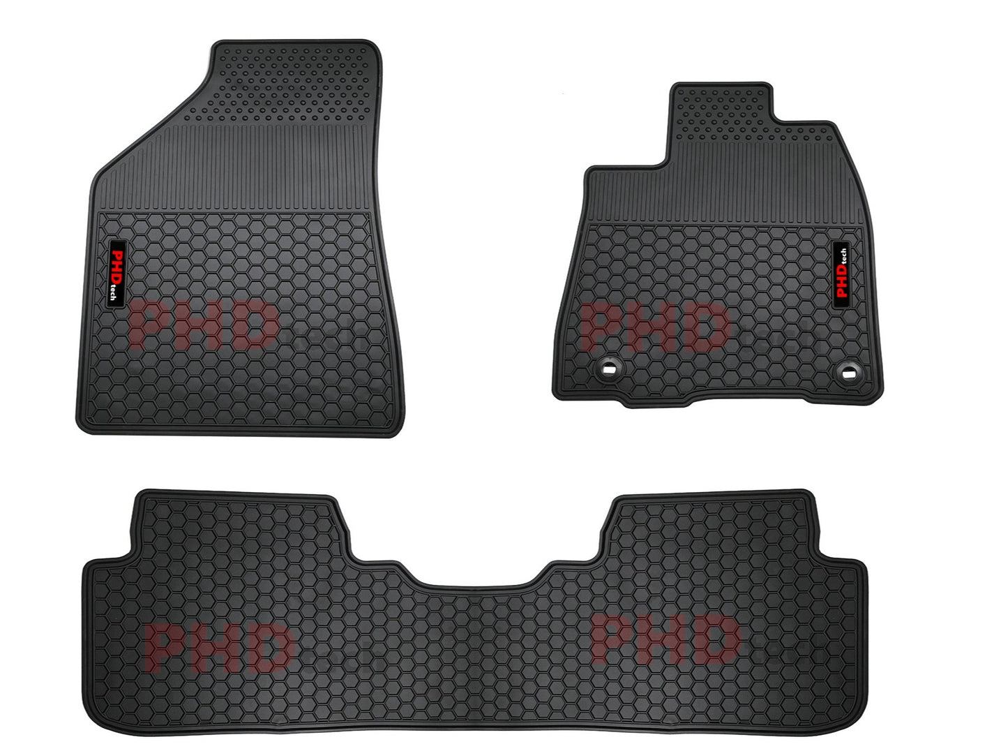 Rubber Car Floor Mats fit Toyota KLUGER Jul 2013-2021 May 1st & 2nd Row All Weather