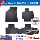 Rubber Car Floor Mats fit Toyota KLUGER Jun 2021~Onward 1st & 2nd Row All Weather