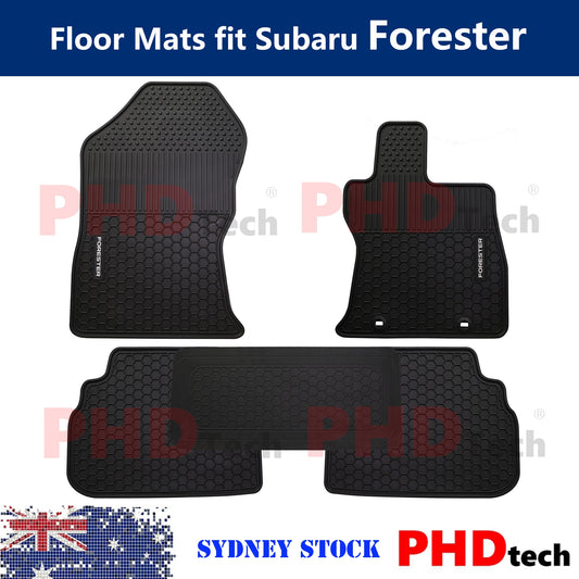 Premium Quality All Weather Rubber Car Floor Mats for Subaru Forester 2018-2025
