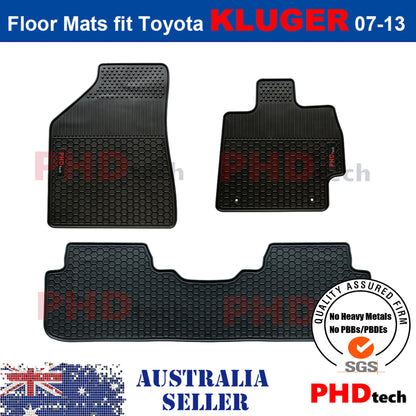 All Weather Rubber Car Floor Mats Toyota KLUGER 2007-2013