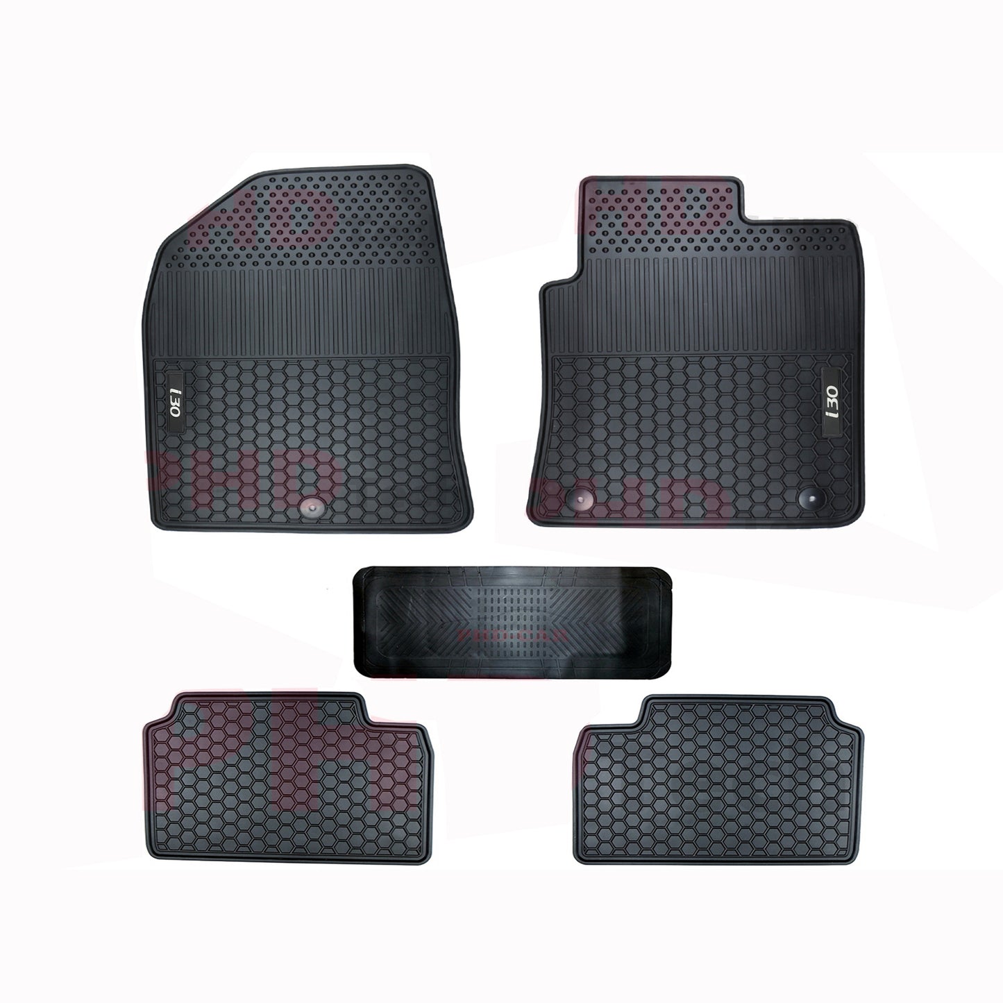 All Weather Rubber Car Floor Mats Fit Hyundai i30 PD 2017-Onward