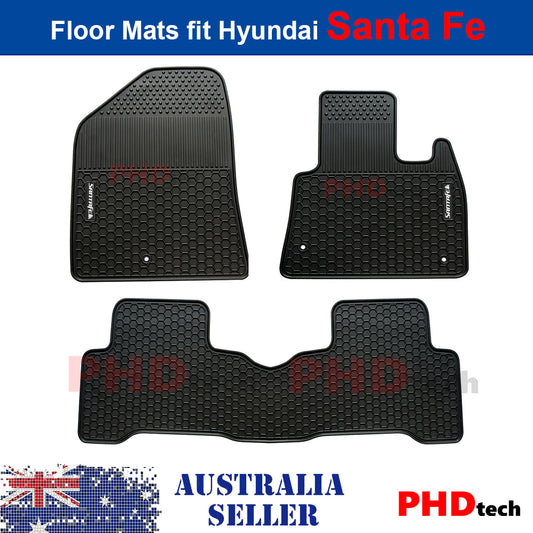 All Weather Rubber Car Floor Mats Fit  HYUNDAI SANTA FE Santafe 2012~18 DM