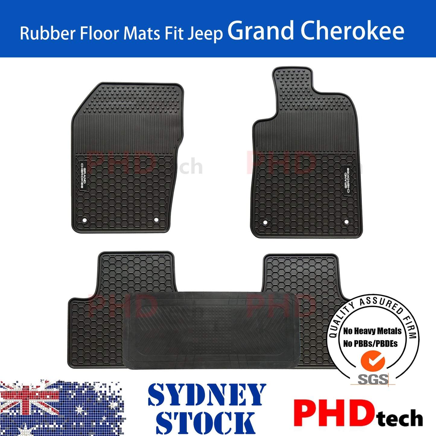 ***Pre-Order***All Weather Rubber Car Floor Mats Fit JEEP GRAND CHEROKEE 2011-2022
