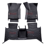 3D Moulded TPE All Weather Floor Mats Liners Fit TOYOTA HILUX Dual Cab 2015~Onward Auto Only