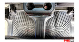 3D Moulded Floor Mats (Rear mats) fit Chevrolet Silverado 1500/2500/3500 Crew Cab w/ Under Seat Storage