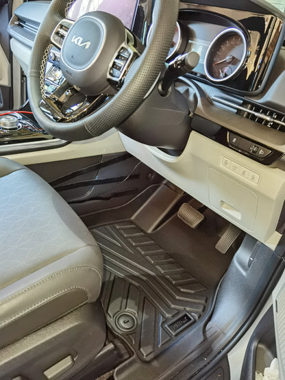 Acoustic 3D Moulded Car Floor Mats fit KIA Carnival KA4 2020~ 1st & 2nd row mats Set