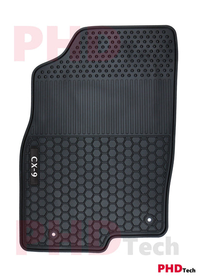 Mazda CX-9 CX9 2017-onwards Premium Quality All Weather Rubber Car Floor Mats 5 pic
