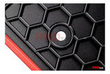 All Weather Rubber Car Floor Mats fit MITSUBISHI ASX Red Trim