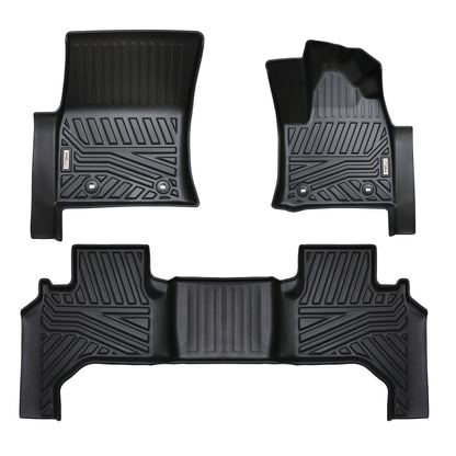 Toyota LandCruiser 300 Land Cruiser 3D Moulded Car Floor Mats Dec 2021-Onward 1st & 2nd Row LC300