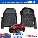 ISUZU MUX MU-X MY21+ 2021~ONWARD 3D MOULDED CAR FLOOR MATS  All New  Front Row Mats ONLY