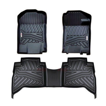 3D Moulded Car Floor Mats LDV T60 Trailrider Max 2017~Onwards Full Set Manual/ Auto without Footrest on Driverside