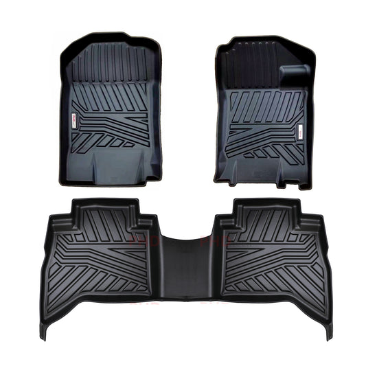 3D Moulded Car Floor Mats LDV T60 Trailrider Max 2017~Onwards Full Set Manual/ Auto without Footrest on Driverside