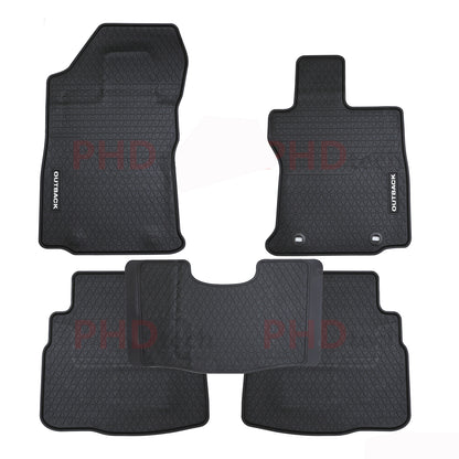 All Weather Rubber Car Floor Mats fit All-New Subaru Outback Gen6 May 2020~Apr. 2026