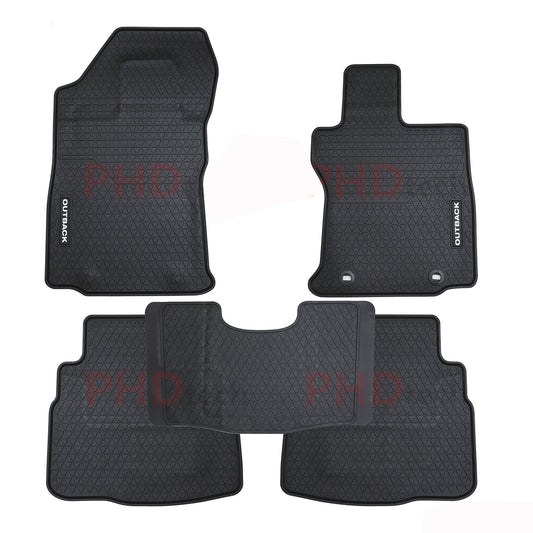 All Weather Rubber Car Floor Mats fit All-New Subaru Outback Gen6 May 2020~Apr. 2026