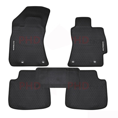 All Weather Rubber Car Floor Mats fit Subaru Outback Gen5 2015~2020