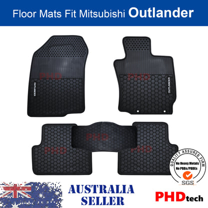 All Weather Rubber Car Floor Mats fit MITSUBISHI Outlander 2012-Oct 2021