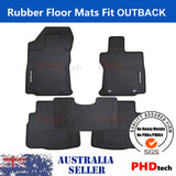 All Weather Rubber Car Floor Mats fit All-New Subaru Outback Gen6 2021~Onwards