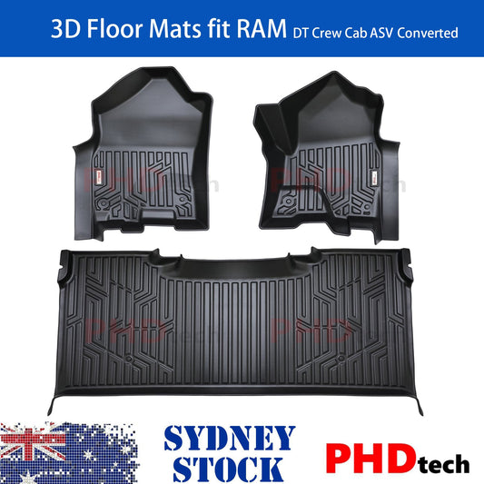 ASV Convert RAM DT 1500 Crew Cab 3D Moulded Floor Full Set
