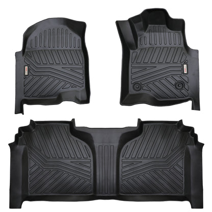 3D Moulded Floor Mats Chevrolet Silverado 1500/2500/3500/ ZR2 Crew Cab