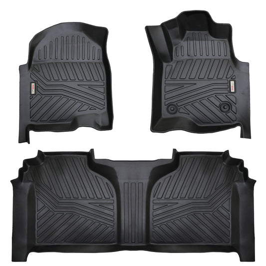 3D Moulded Floor Mats Chevrolet Silverado 1500/2500/3500/ ZR2 Crew Cab