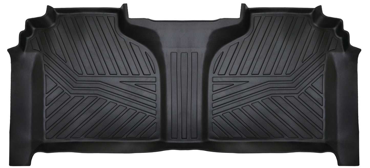 3D Moulded Floor Mats (Rear mats) fit Chevrolet Silverado 1500/2500/3500 Crew Cab w/ Under Seat Storage
