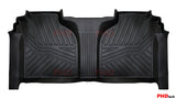 3D Moulded Floor Mats (Rear mats) fit Chevrolet Silverado 1500/2500/3500 Crew Cab w/ Under Seat Storage