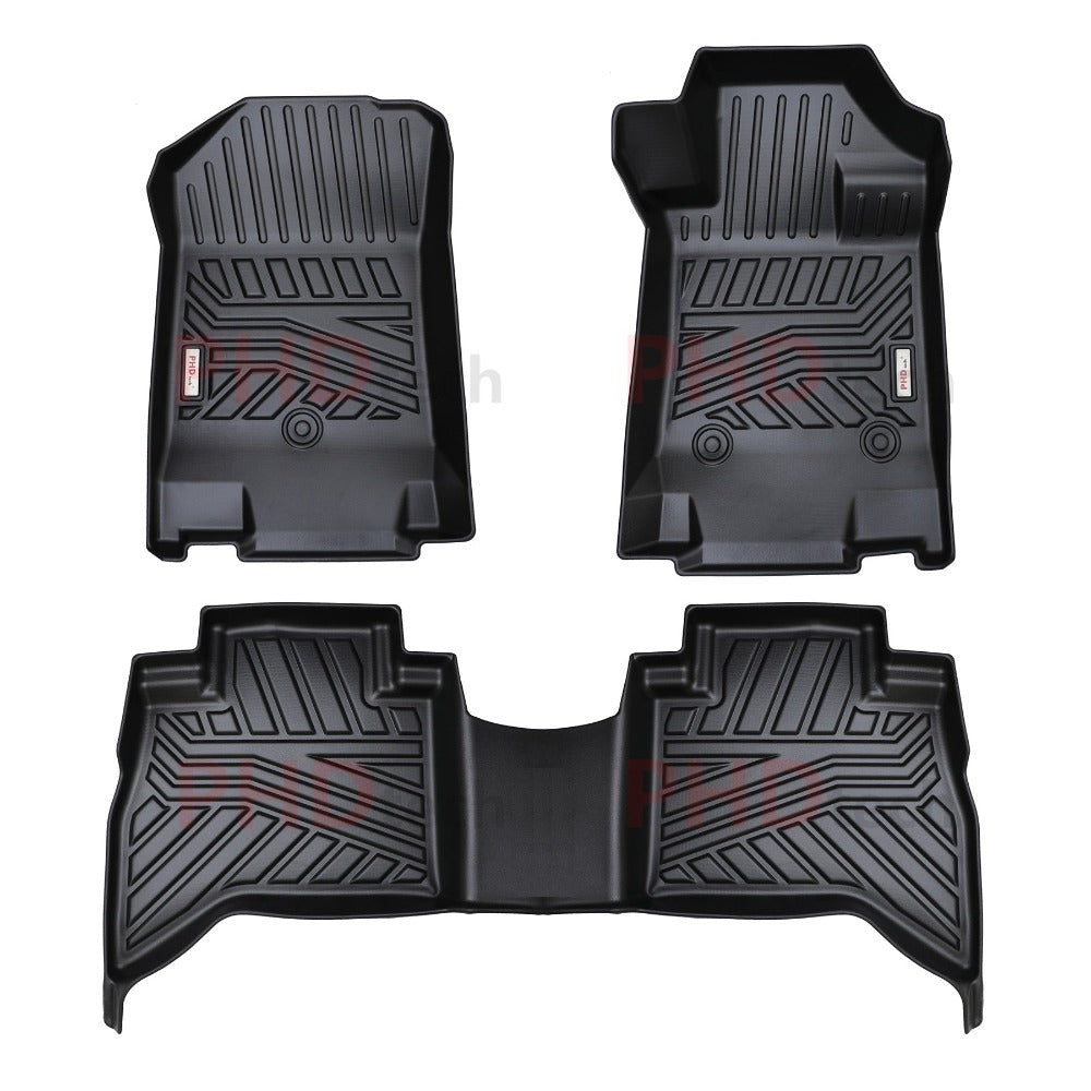 LDV T60  2017~2021 Trailrider Max 3D Moulded Car Floor Mats Full Set (W/ Driver Footrest)