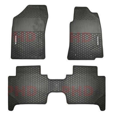 All Weather Rubber Car Floor Mats Fit Nissan Navara D40 Dual Cab 2008-2015  THAILAND BUILT