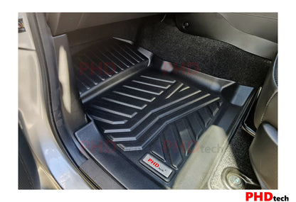 3D Moulded Car Floor Mats Fit MUX MU-X MY21+ 2021~Onward 3-Rows Full Set