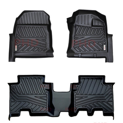 3D Moulded Car Floor Mats Fit MUX MU-X MY21+ 2021~Onward 2-row Set