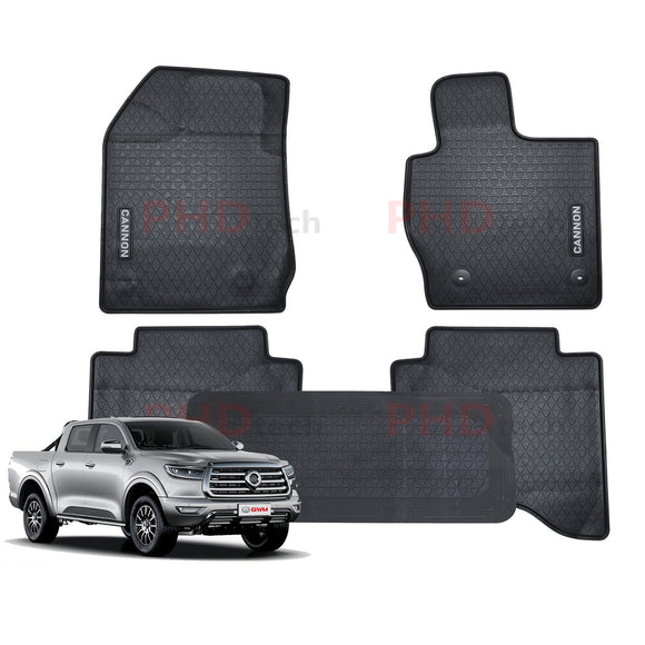 All Weather Rubber Car Floor Mats Fit Great Wall UTE GWM CANNON L/Base